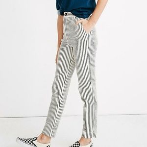 Madewell Tapered Pants in Stripe